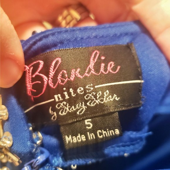 Blue Prom Dress - Picture 2 of 8